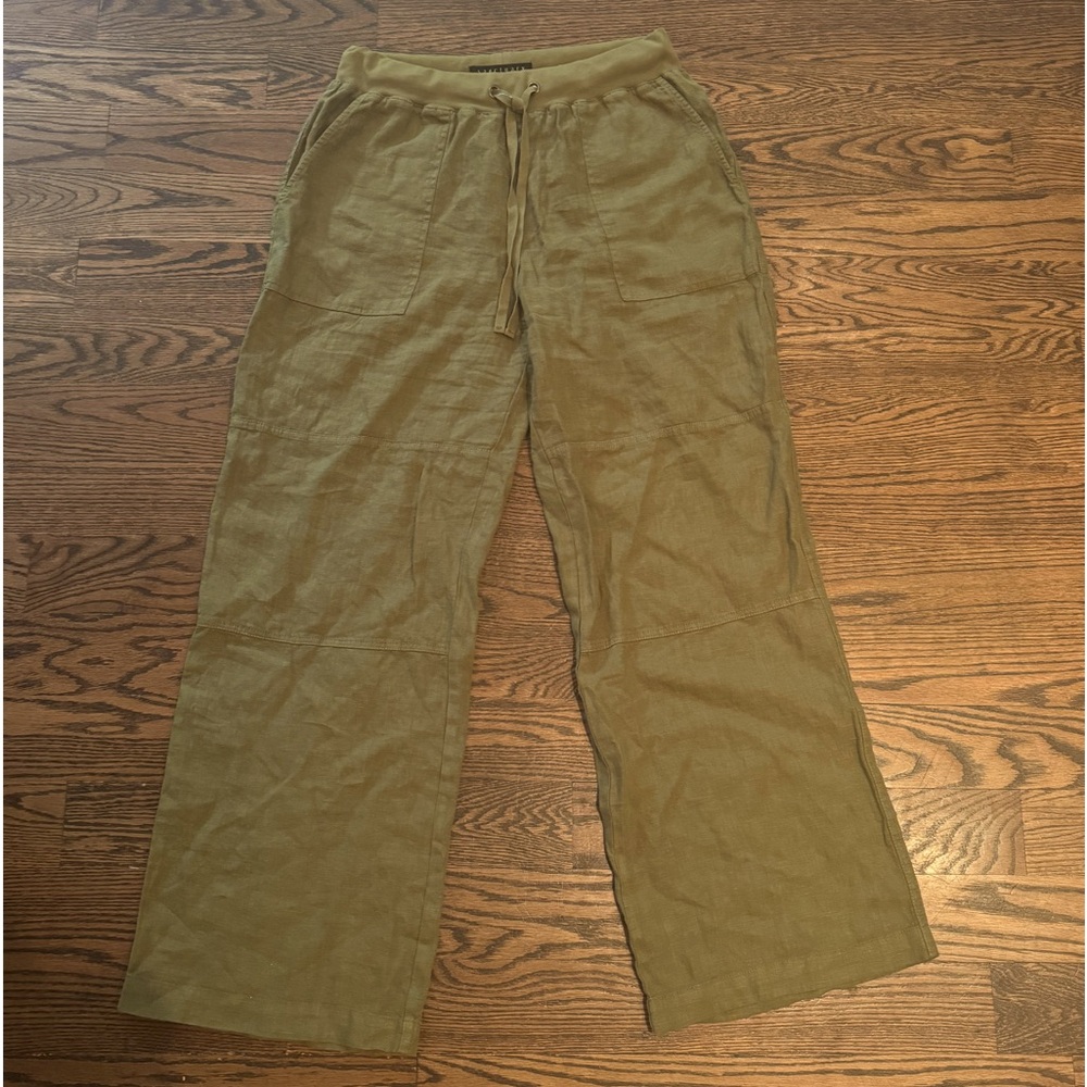 Sanctuary green linen pants